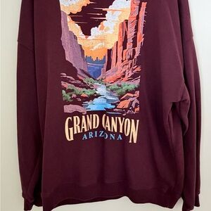 State of Mind Maroon Grand Canyon Crewneck Sweater